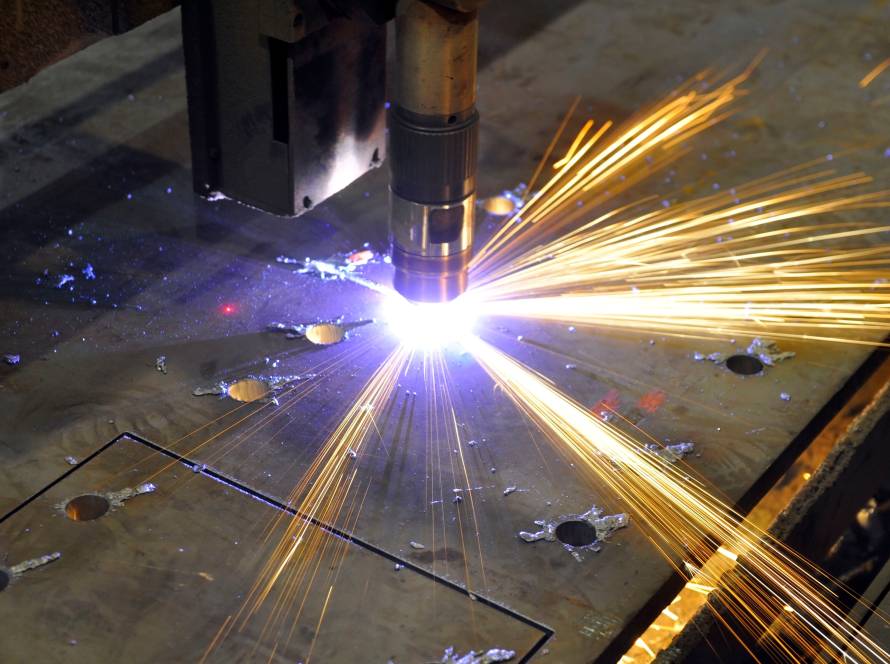 Plasmaschneiden von Metall